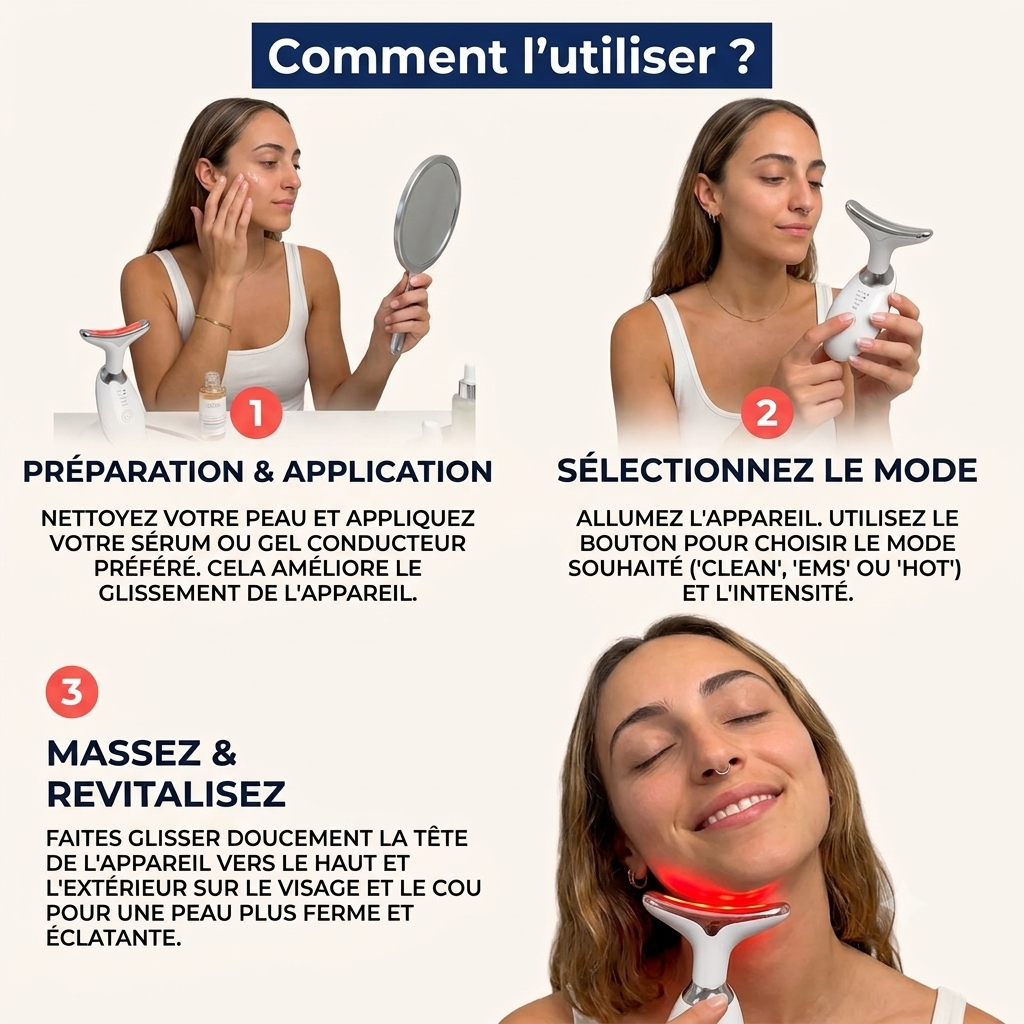 Sculpteur facial à la lumière LED 7 en 1
